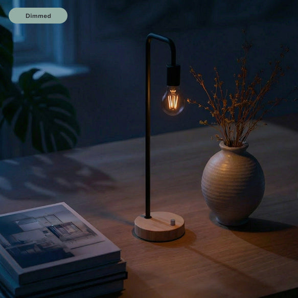 A19 Natural Warm Dimming LED Clear Filament Bulb