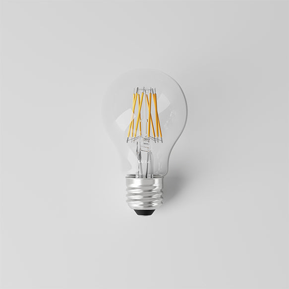 A19 Natural Warm Dimming LED Clear Filament Bulb
