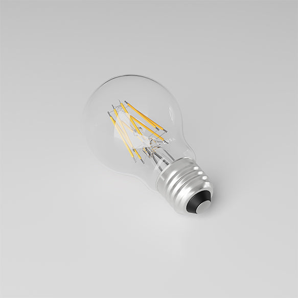 A19 Natural Warm Dimming LED Clear Filament Bulb